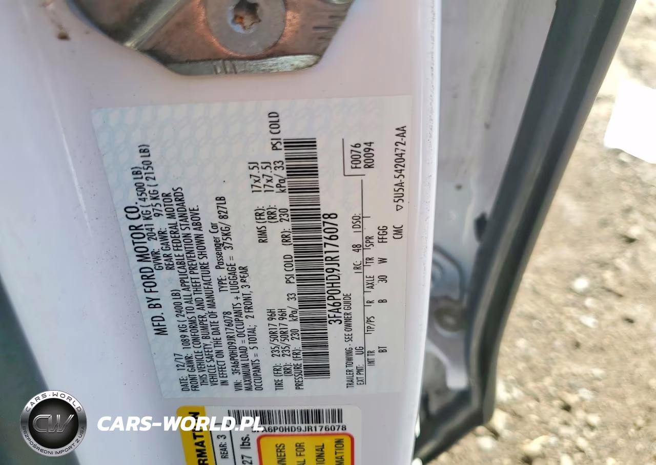 2018 Ford Fusion Se VIN:3FA6P0HD9JR176078 - 12