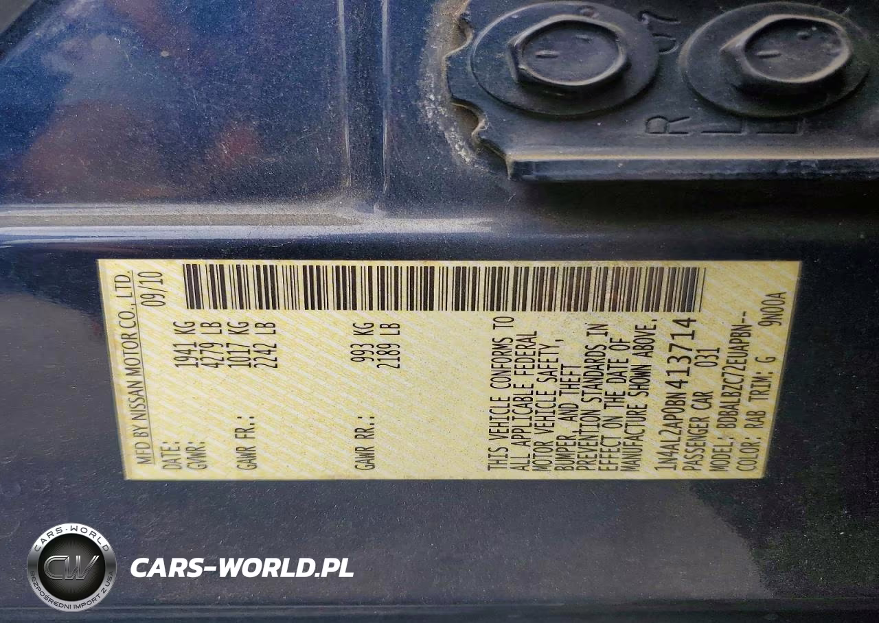 2011 Nissan Altima 2.5 VIN:1N4AL2AP0BN413714 - 12
