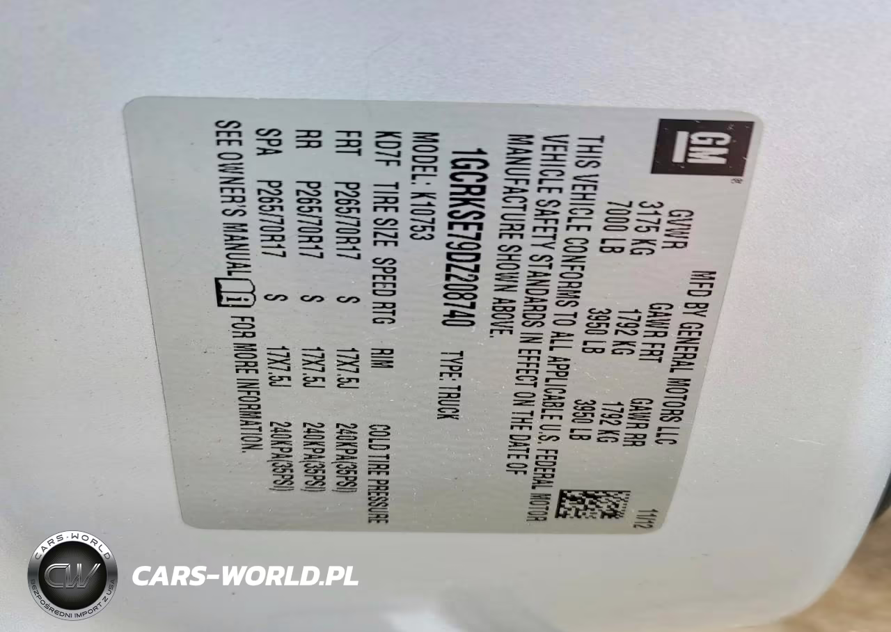 2013 Chevrolet Silverado 1500 VIN:1GCRKSE79DZ208740 - 12