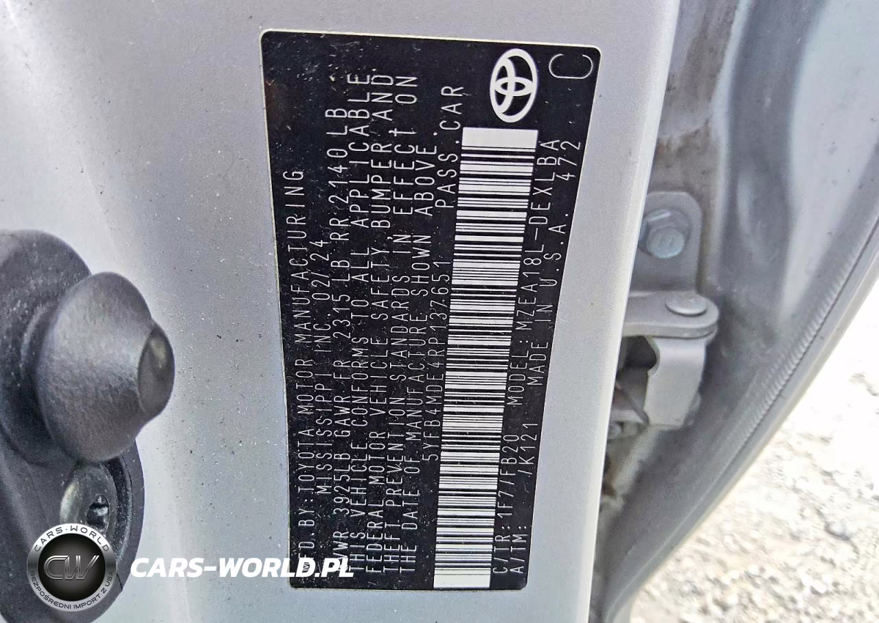 2024 Toyota Corolla Le VIN:5YFB4MDE4RP137651 - 13