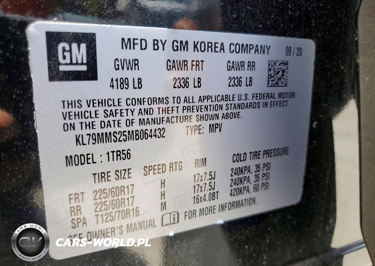 2021 Chevrolet Trailblazer Ls VIN:KL79MMS25MB064432 - 13