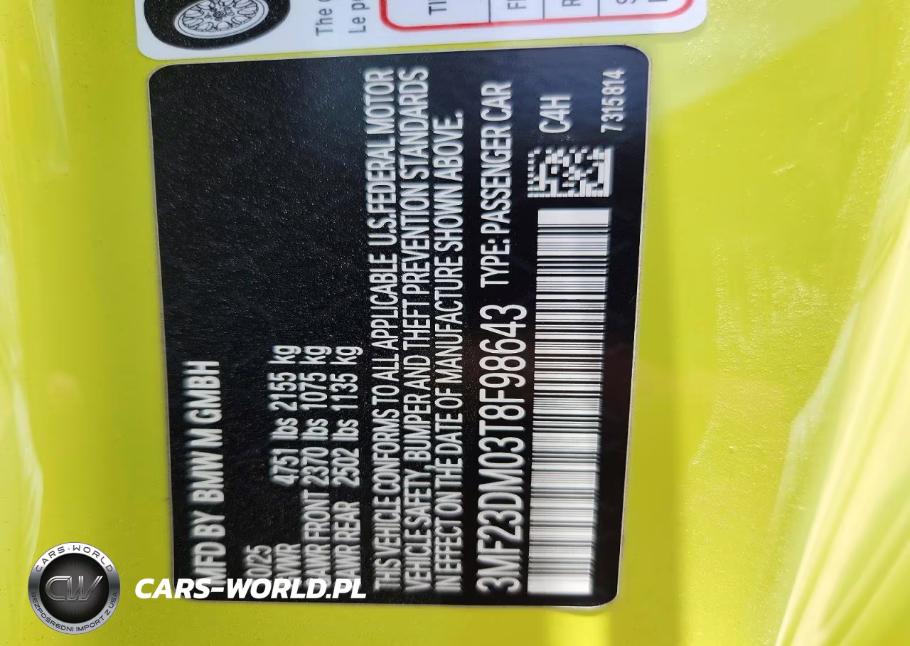 2026 BMW M2 VIN:3MF23DM03T8F98643 - 12