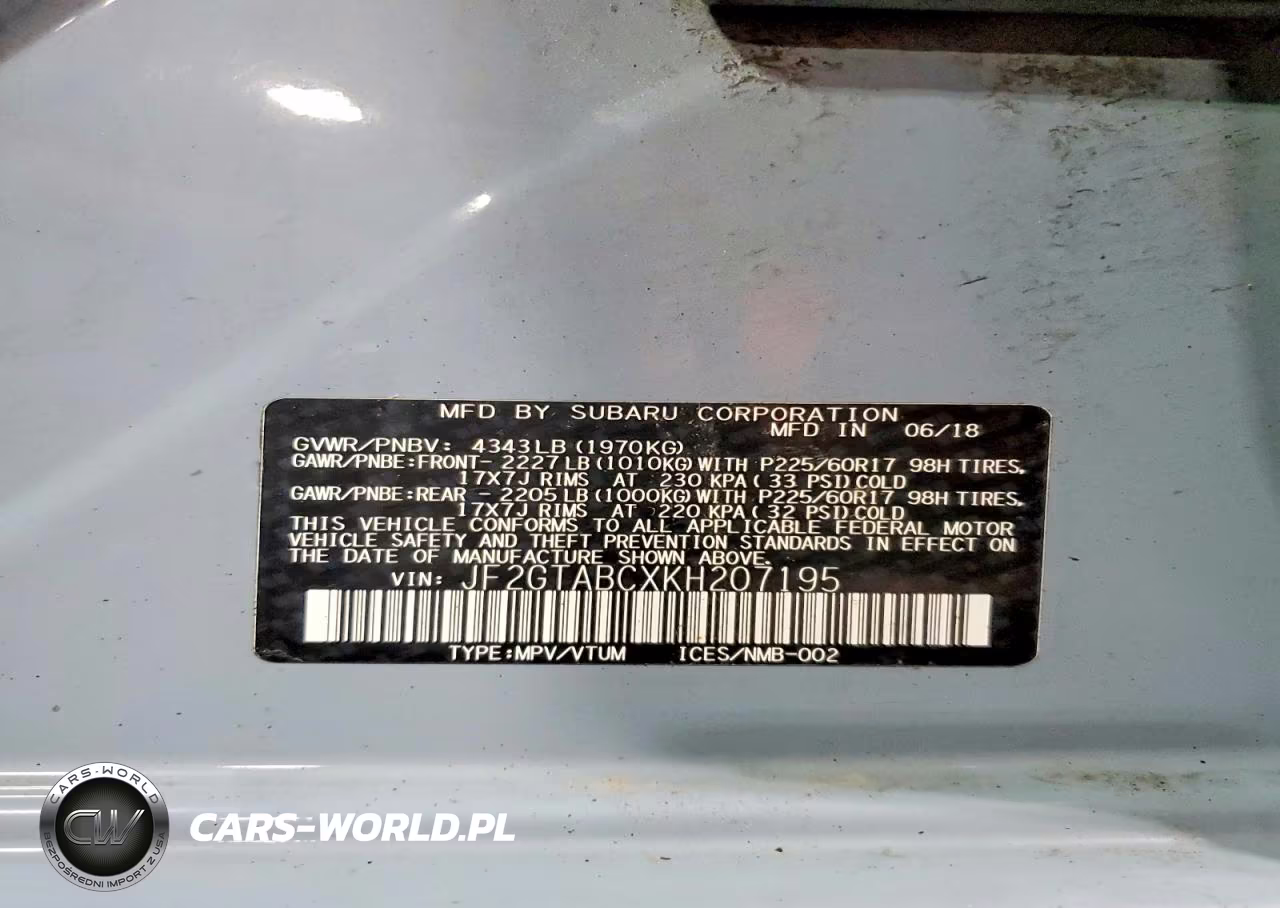 2019 Subaru Crosstrek VIN:JF2GTABCXKH207195 - 13