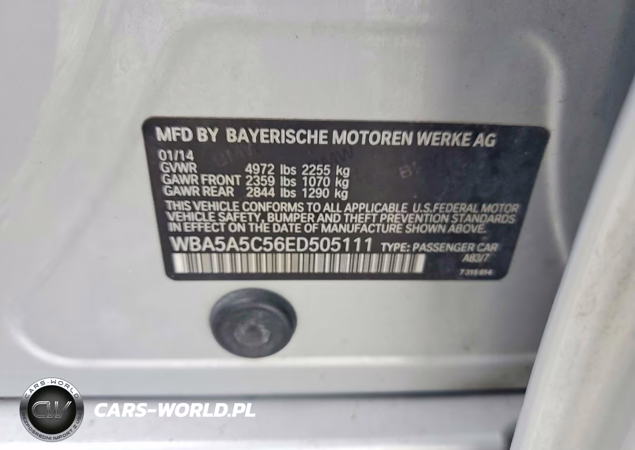 2014 BMW 528 I VIN:WBA5A5C56ED505111 - 12