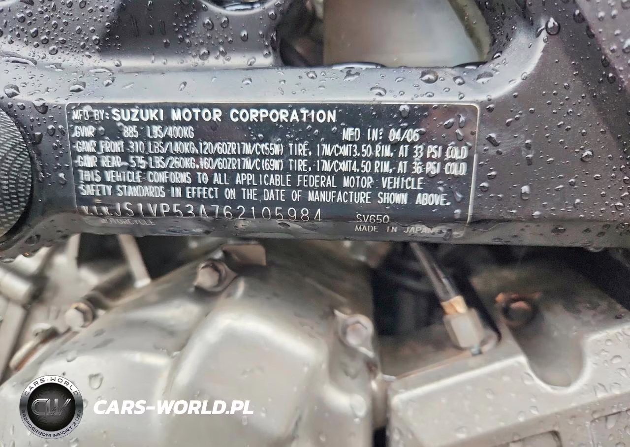 2006 Suzuki Sv650 VIN:JS1VP53A762105984 - 9