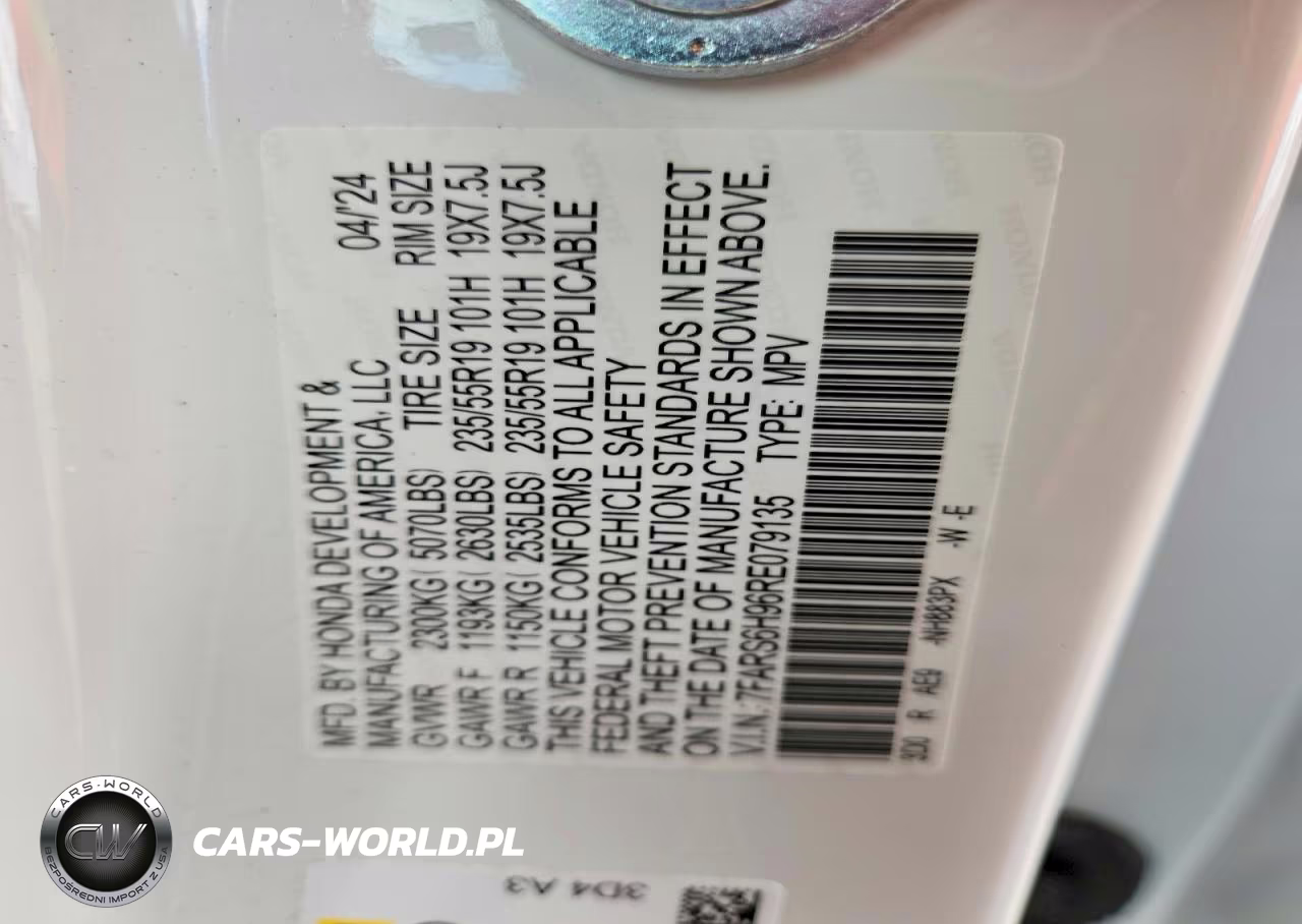 2024 Honda Cr-V Sport Touring VIN:7FARS6H96RE079135 - 13