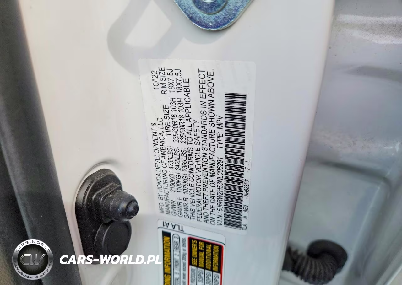 2022 Honda Cr-V Ex VIN:5J6RW2H53NL005291 - 13