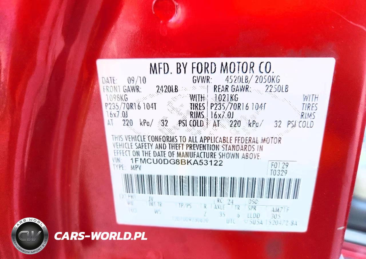 2011 Ford Escape Xlt VIN:1FMCU0DG8BKA53122 - 14