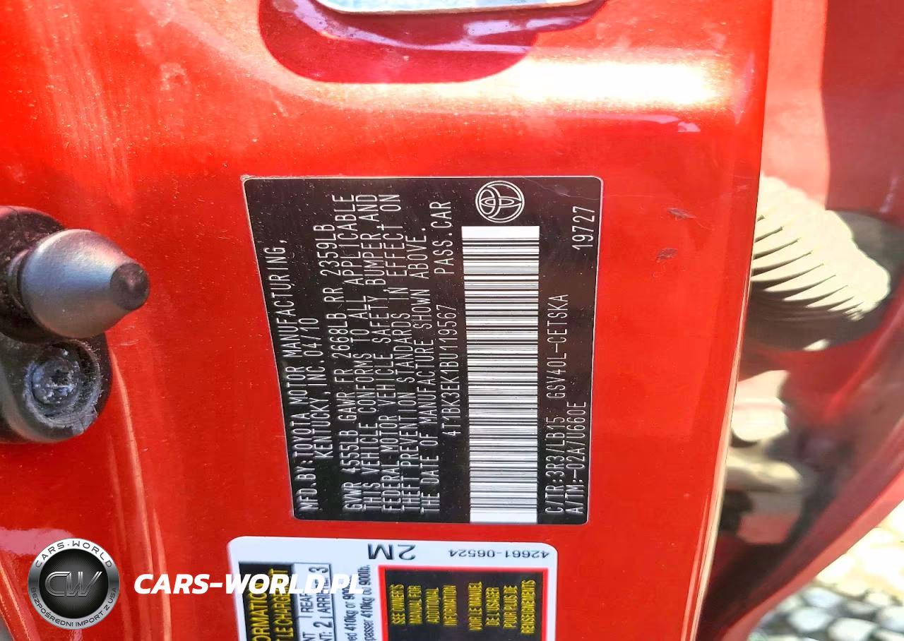 2011 Toyota Camry Se V6 VIN:4T1BK3EK1BU119567 - 12