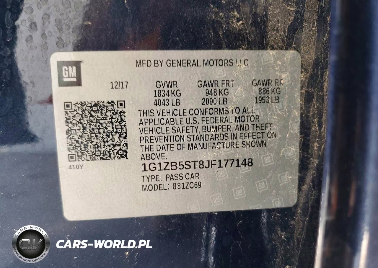 2018 Chevrolet Malibu Ls VIN:1G1ZB5ST8JF177148 - 12