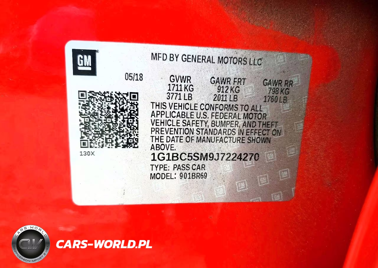 2018 Chevrolet Cruze Ls VIN:1G1BC5SM9J7224270 - 13