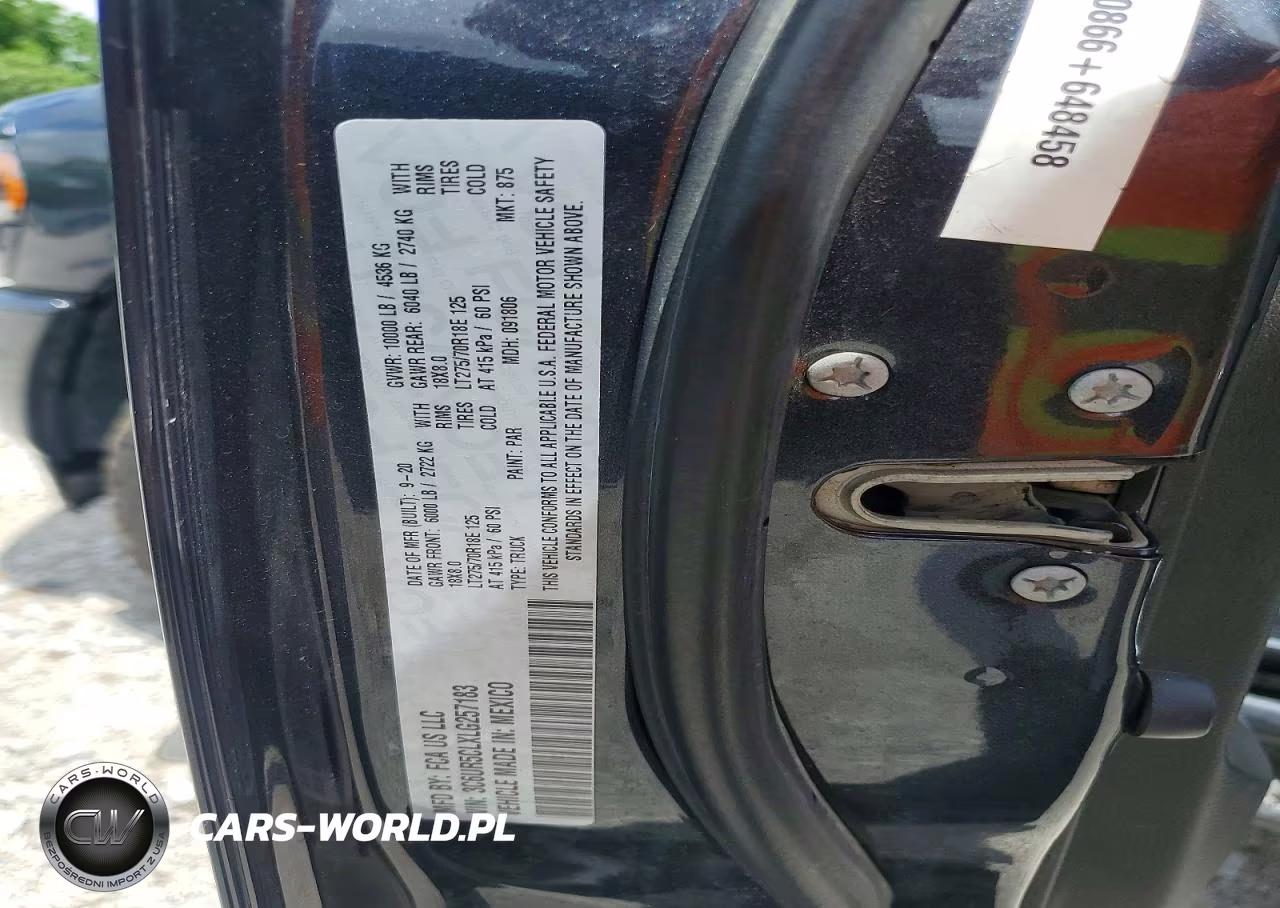 2020 Ram 2500 Tradesman VIN:3C6UR5CLXLG257183 - 12