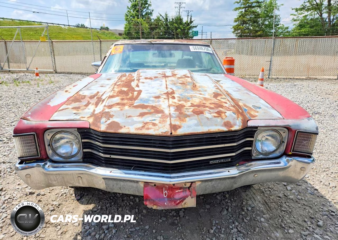 1972 Chevrolet Chevell VIN:1D37H2R576153 - 5