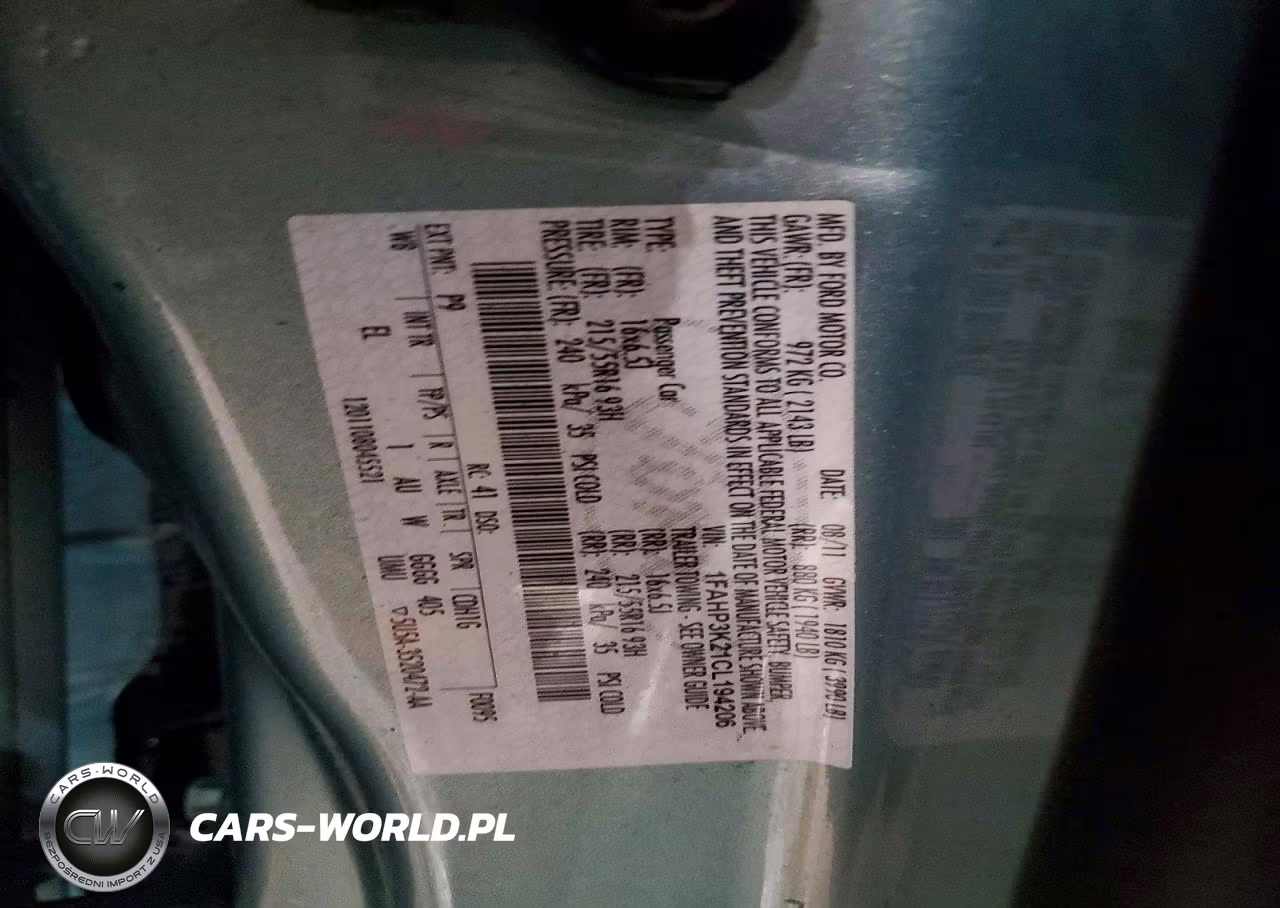 2012 Ford Focus Se VIN:1FAHP3K21CL194206 - 12