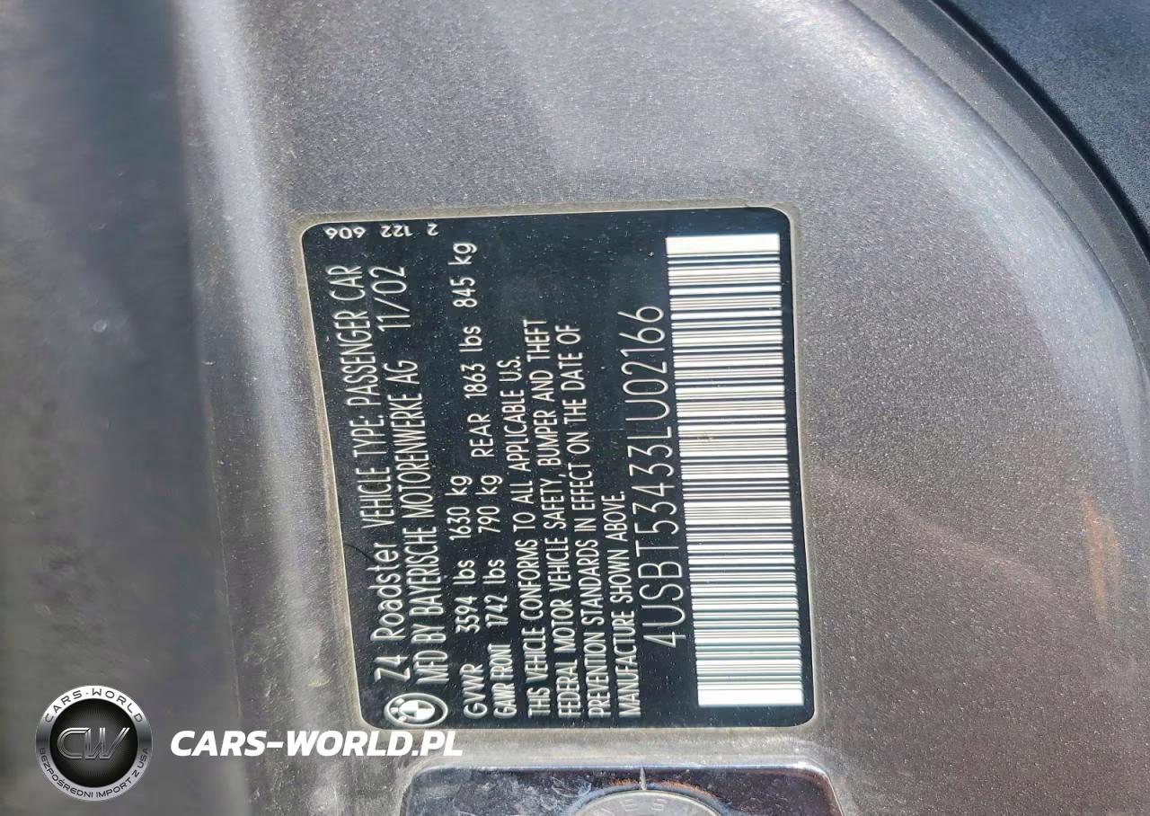 2003 BMW Z4 3.0 VIN:4USBT53433LU02166 - 12