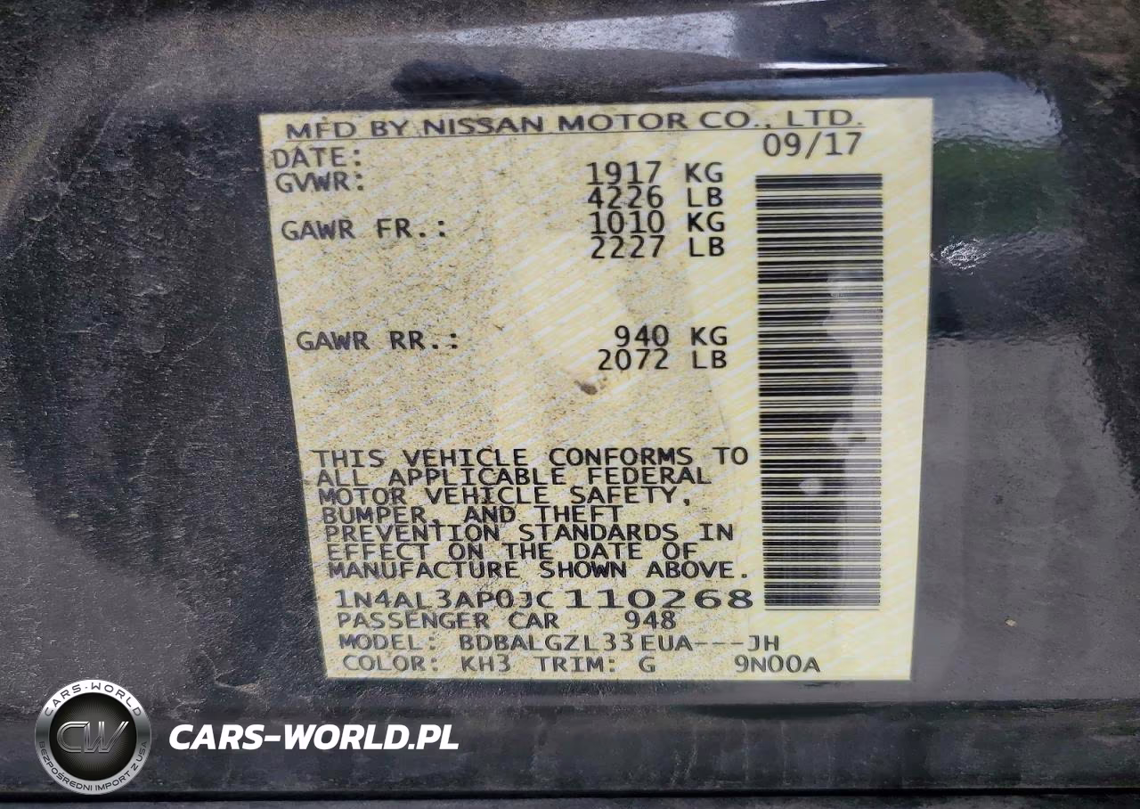 2018 Nissan Altima 2.5 S VIN:1N4AL3AP0JC110268 - 12