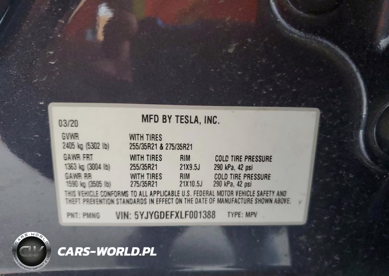 2020 Tesla Model Y VIN:5YJYGDEFXLF001388 - 13