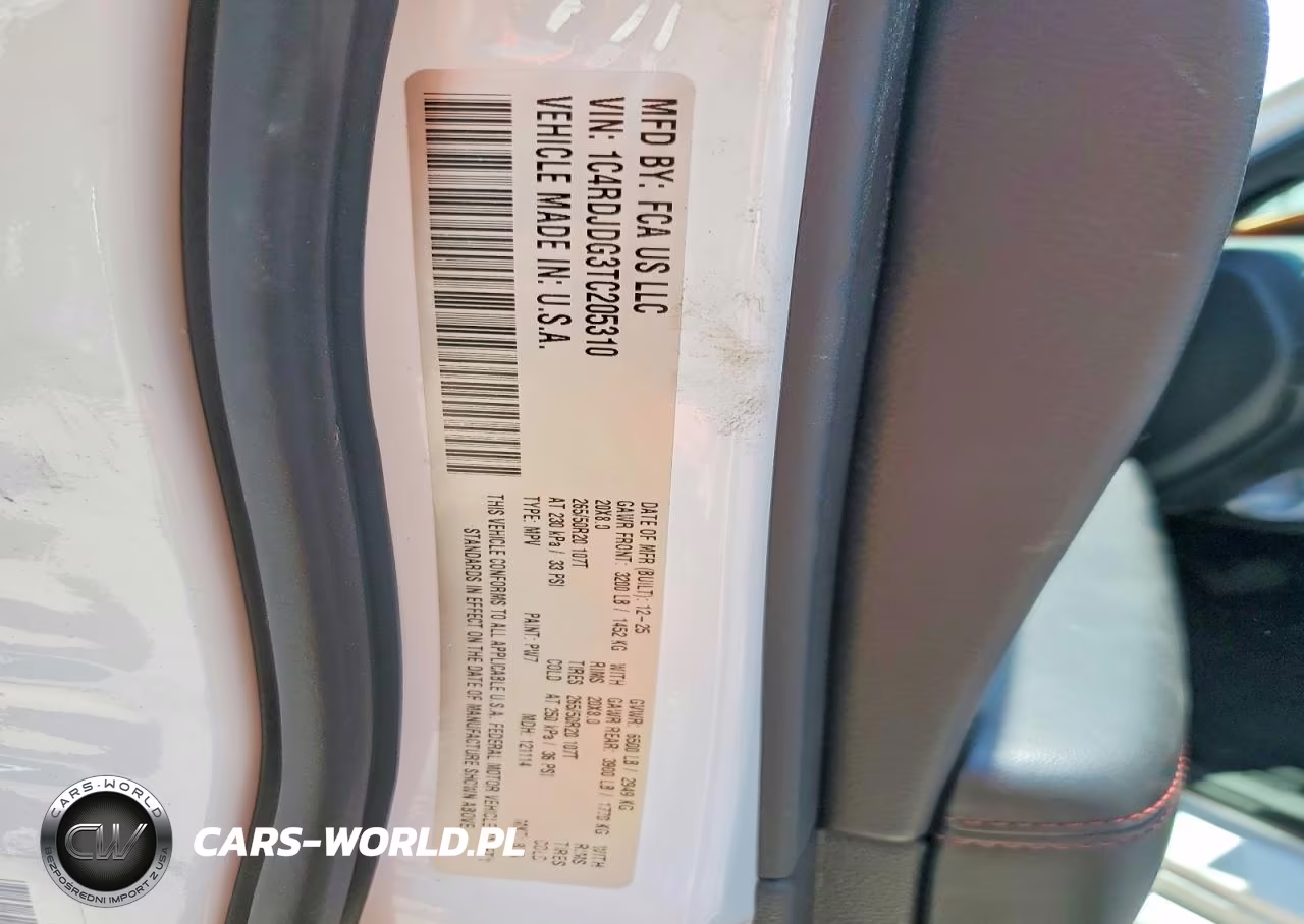 2026 Dodge Durango Gt VIN:1C4RDJDG3TC205310 - 14