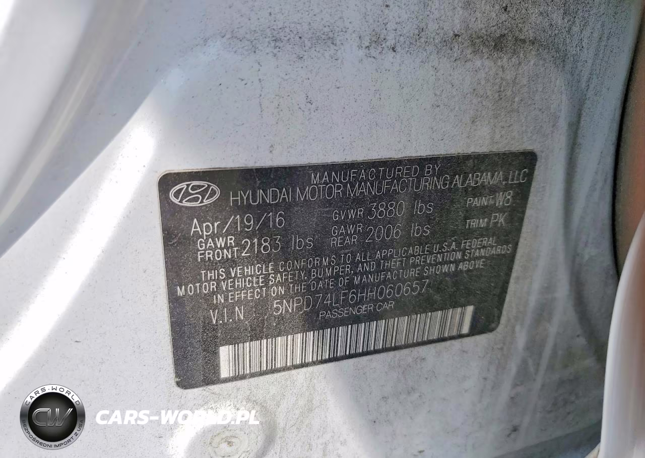 2017 Hyundai Elantra Se VIN:5NPD74LF6HH060657 - 13