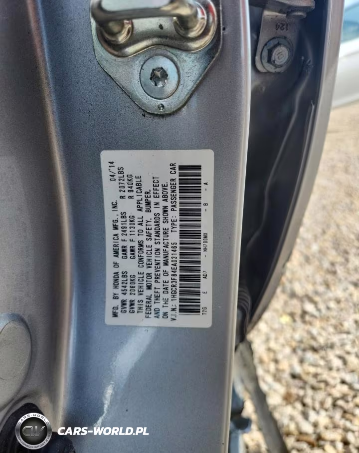 2014 Honda Accord Exl VIN:1HGCR3F84EA031465 - 13