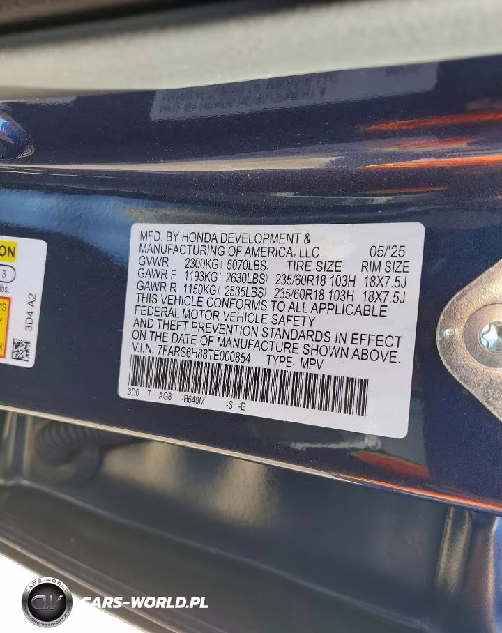 2026 Honda Cr-V Sport-L VIN:7FARS6H88TE000854 - 14