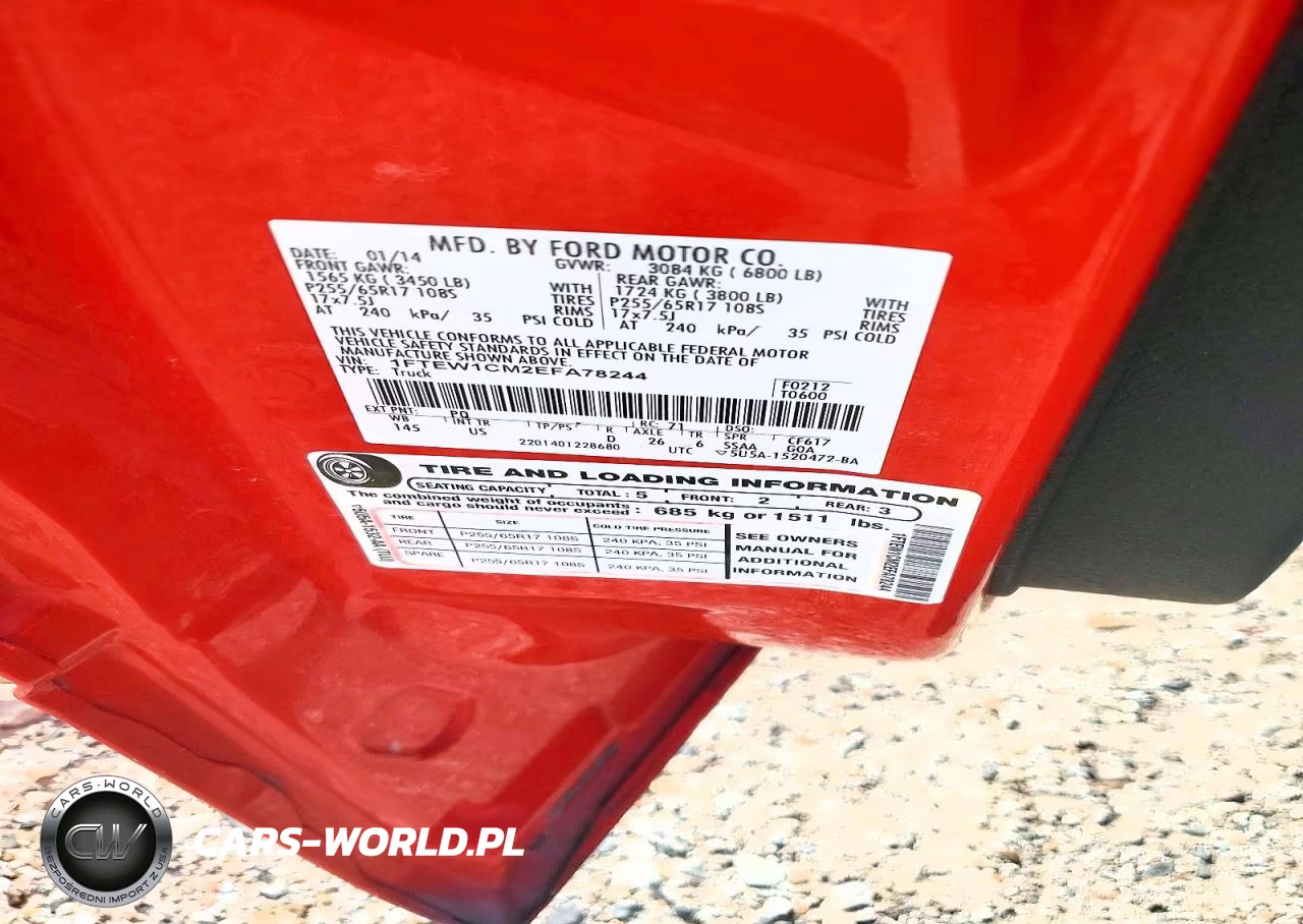 2014 Ford F150 Supercrew VIN:1FTEW1CM2EFA78244 - 12