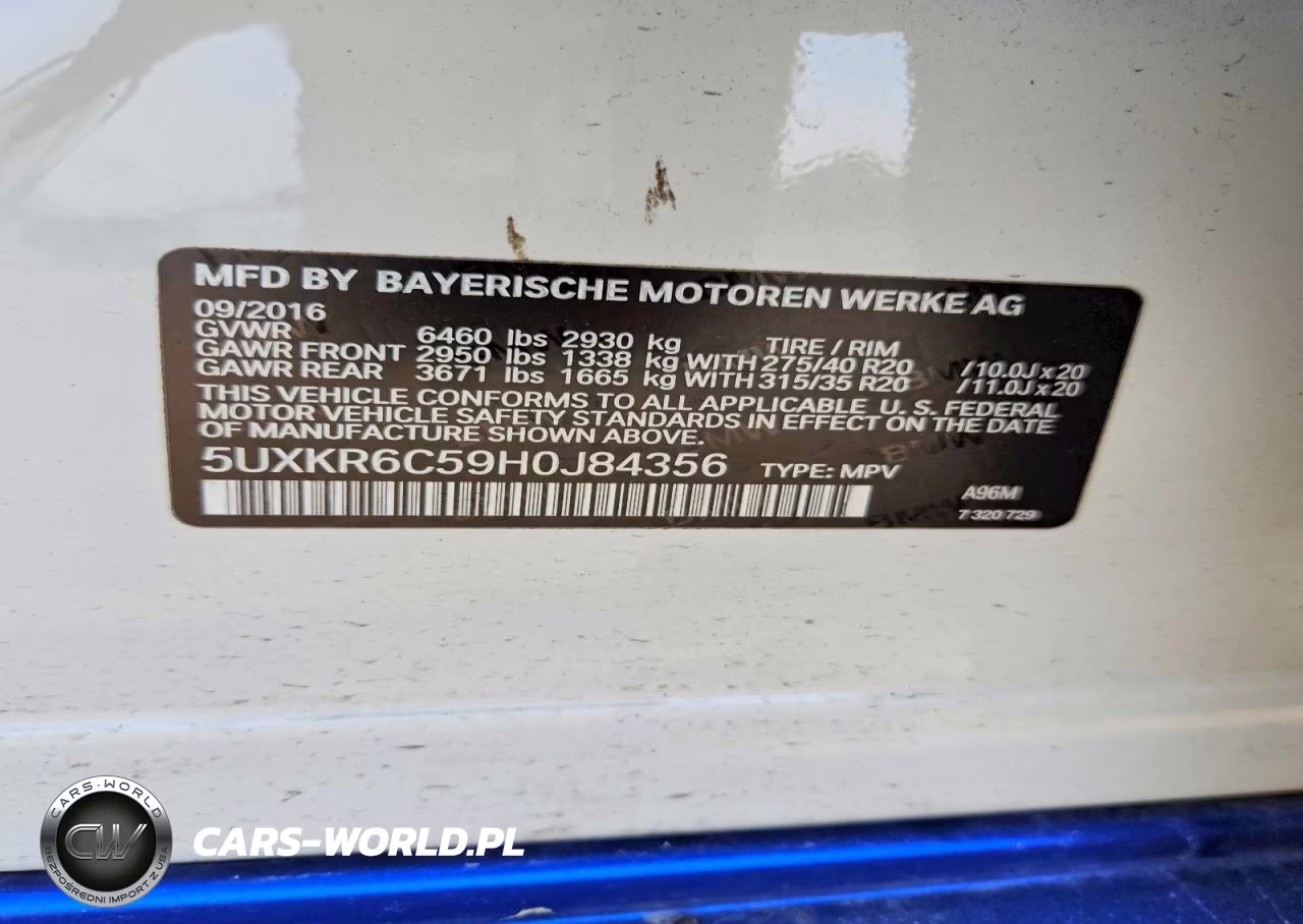 2017 BMW X5 xDrive50I VIN:5UXKR6C59H0J84356 - 13