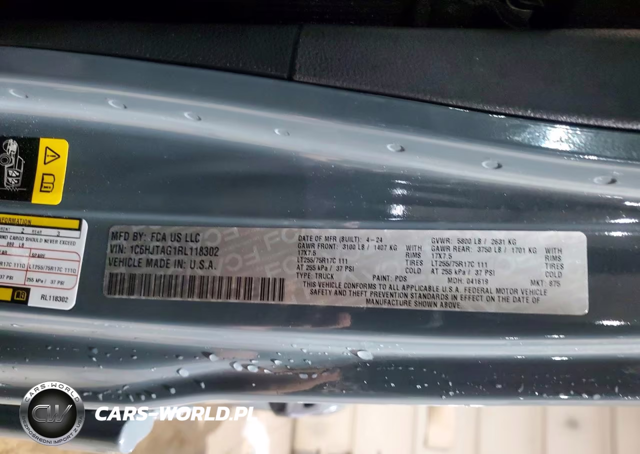2024 Jeep Gladiator Sport VIN:1C6HJTAG1RL118302 - 13