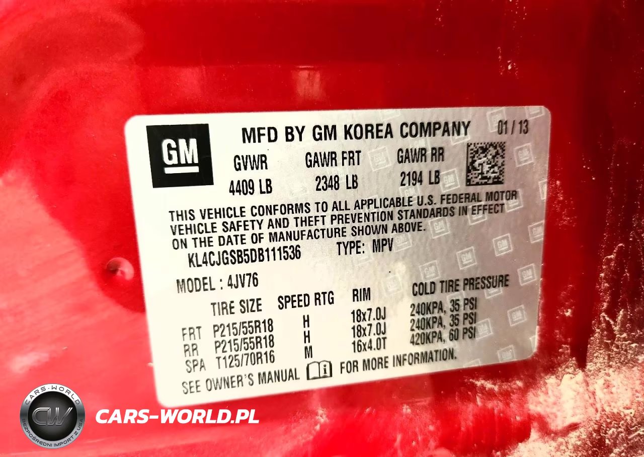 2013 Buick Encore VIN:KL4CJGSB5DB111536 - 13
