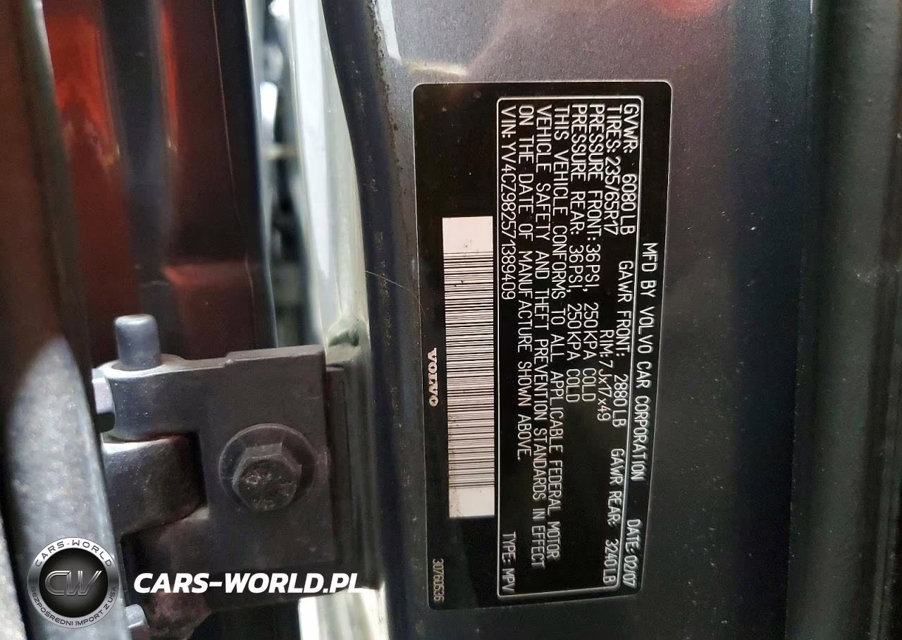 2007 Volvo Xc90 3.2 VIN:YV4CZ982571389409 - 13