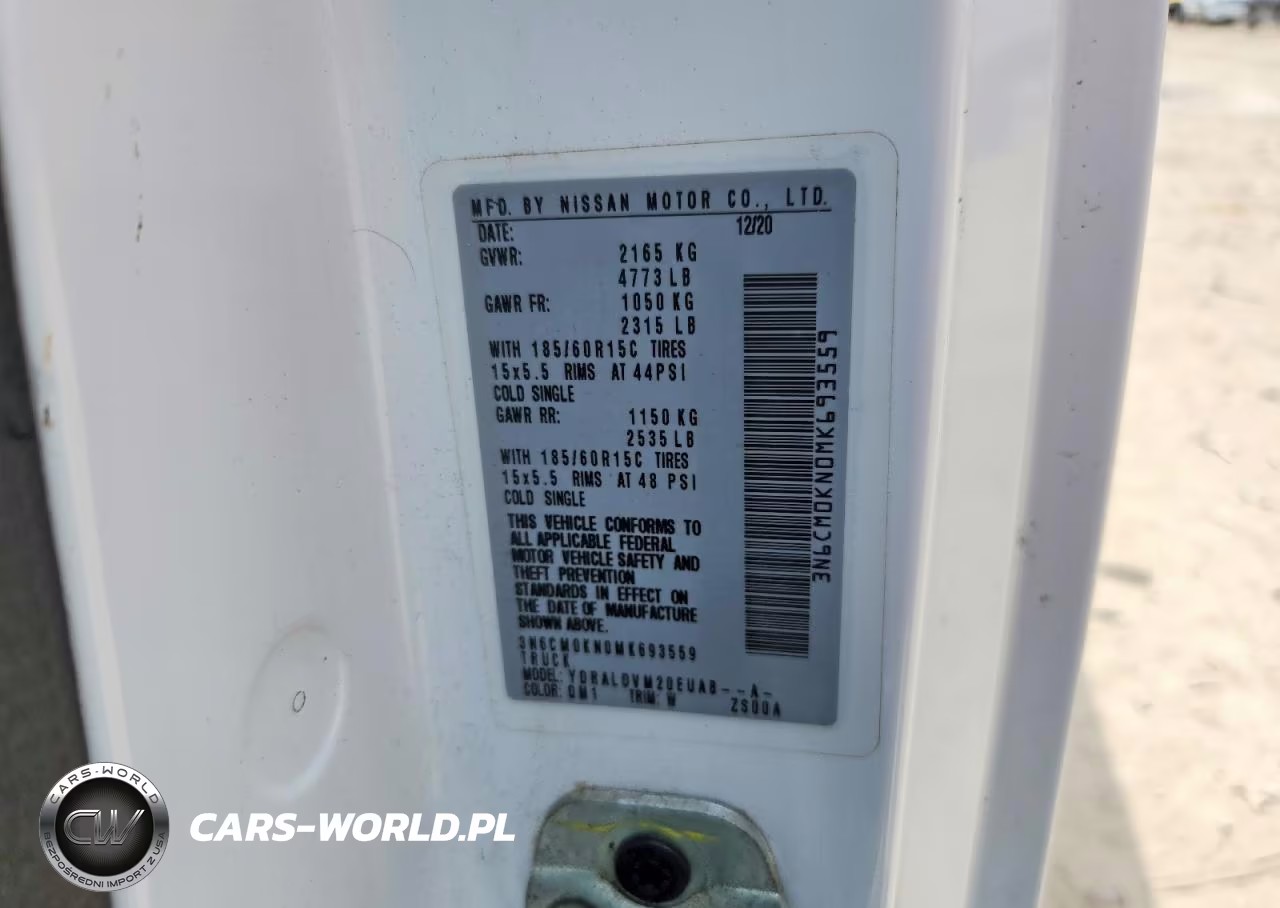 2021 Nissan Nv200 S VIN:3N6CM0KN0MK693559 - 12