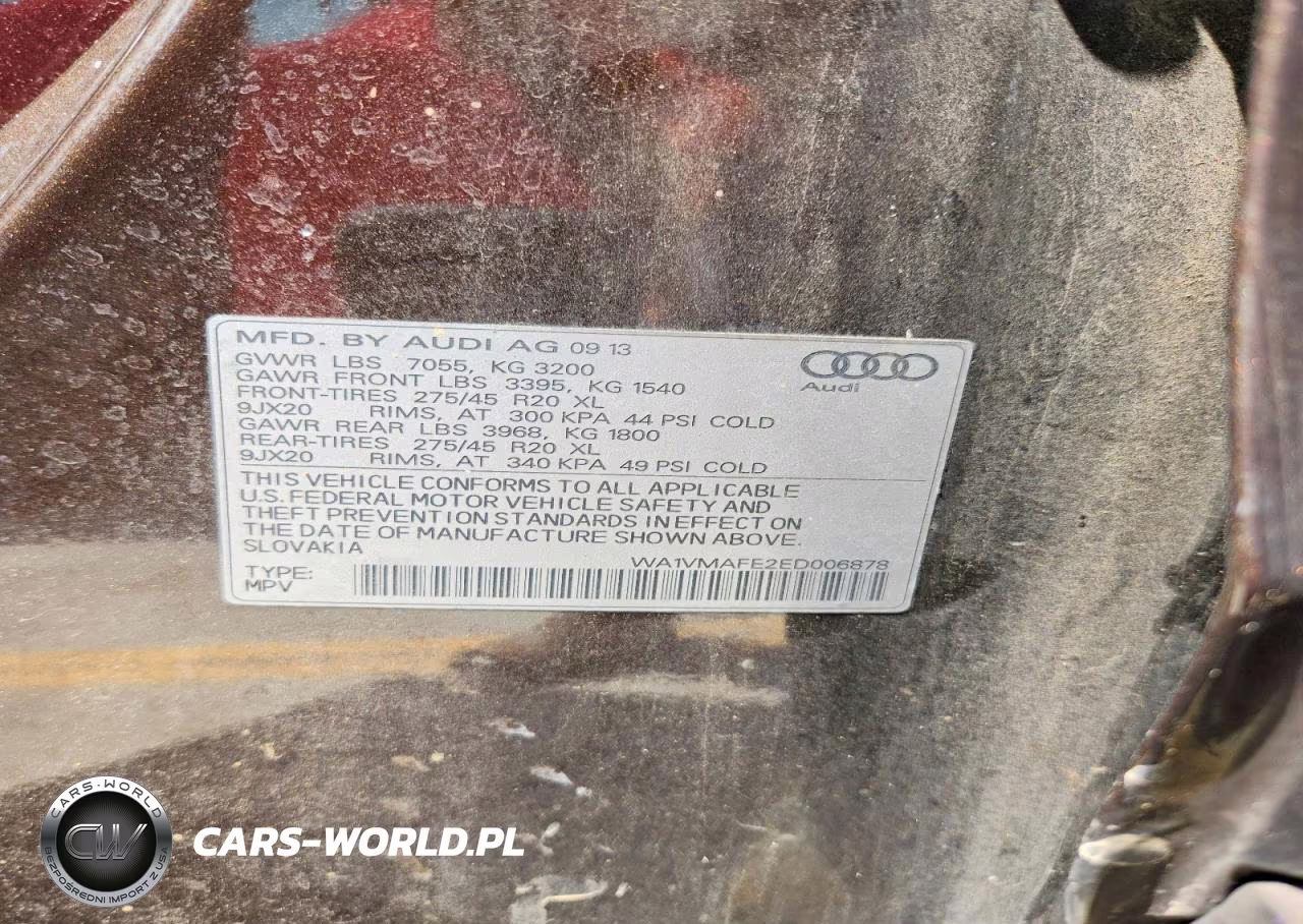 2014 Audi Q7 Prestige VIN:WA1VMAFE2ED006878 - 13