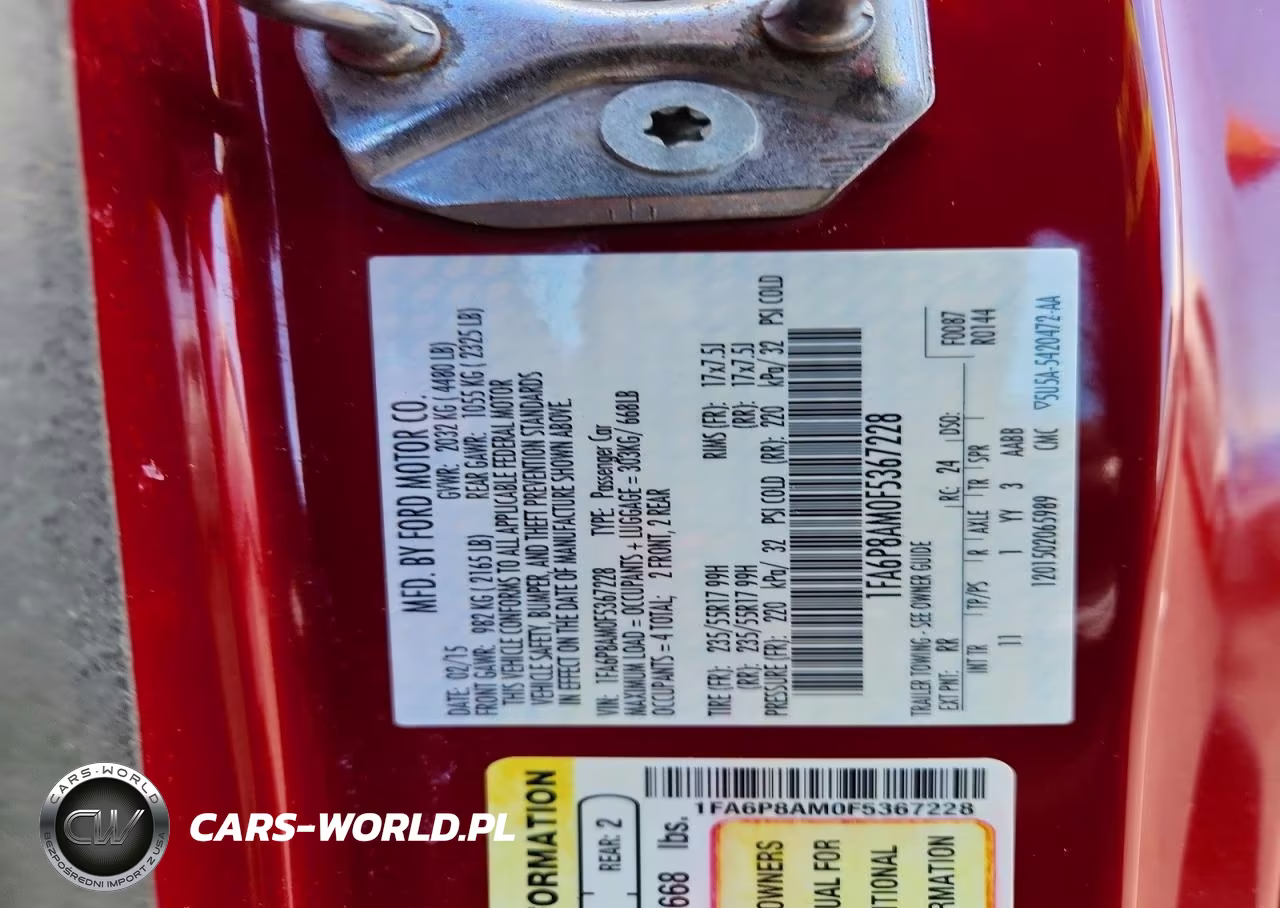 2015 Ford Mustang VIN:1FA6P8AM0F5367228 - 13