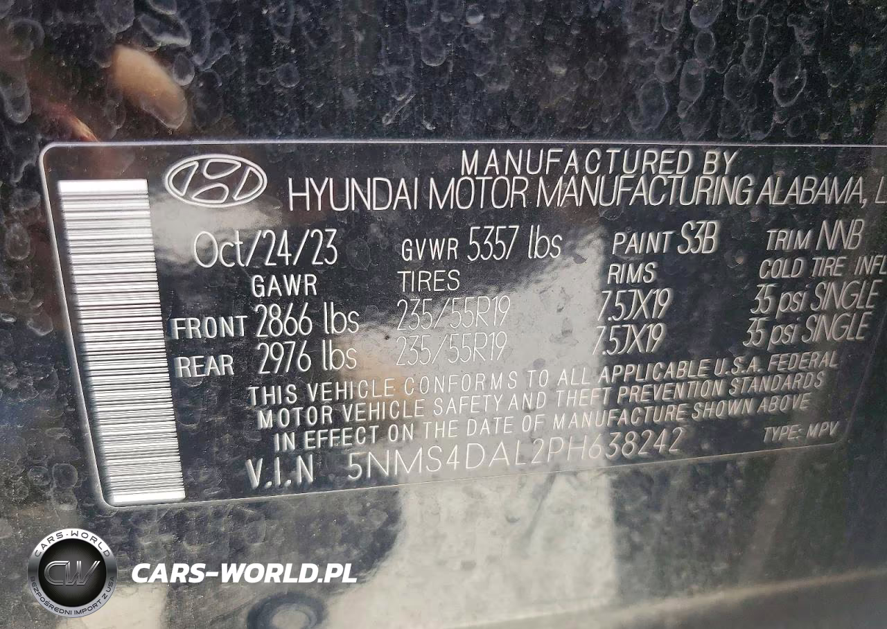 2023 Hyundai Santa Fe Limited VIN:5NMS4DAL2PH638242 - 13