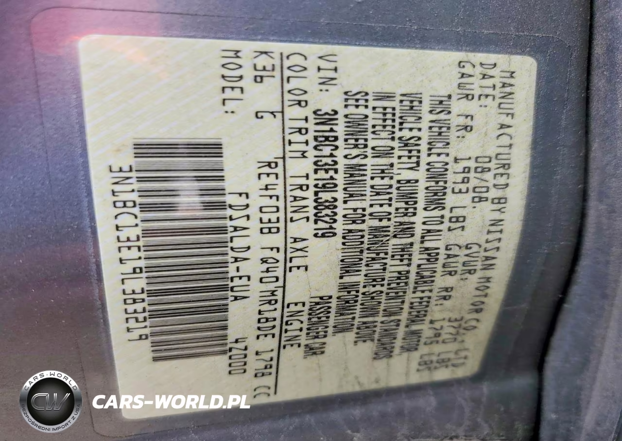 2009 Nissan Versa 1.8 S VIN:3N1BC13E19L383219 - 12