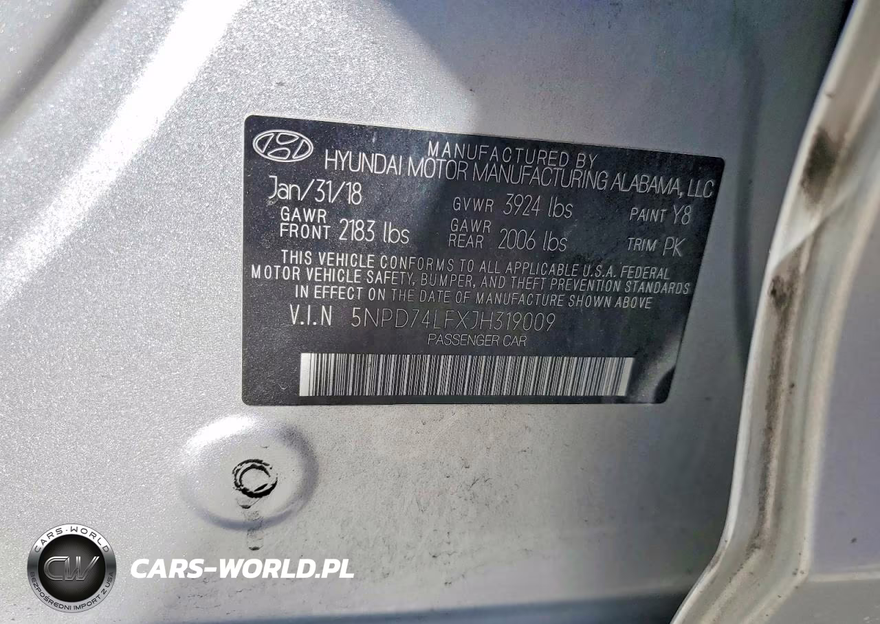 2018 Hyundai Elantra Se VIN:5NPD74LFXJH319009 - 12