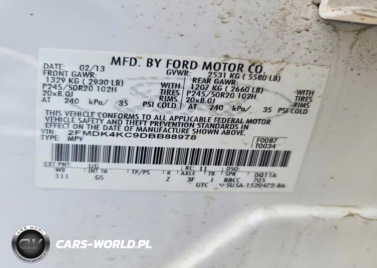 2013 Ford Edge Limited VIN:2FMDK4KC9DBB88978 - 14
