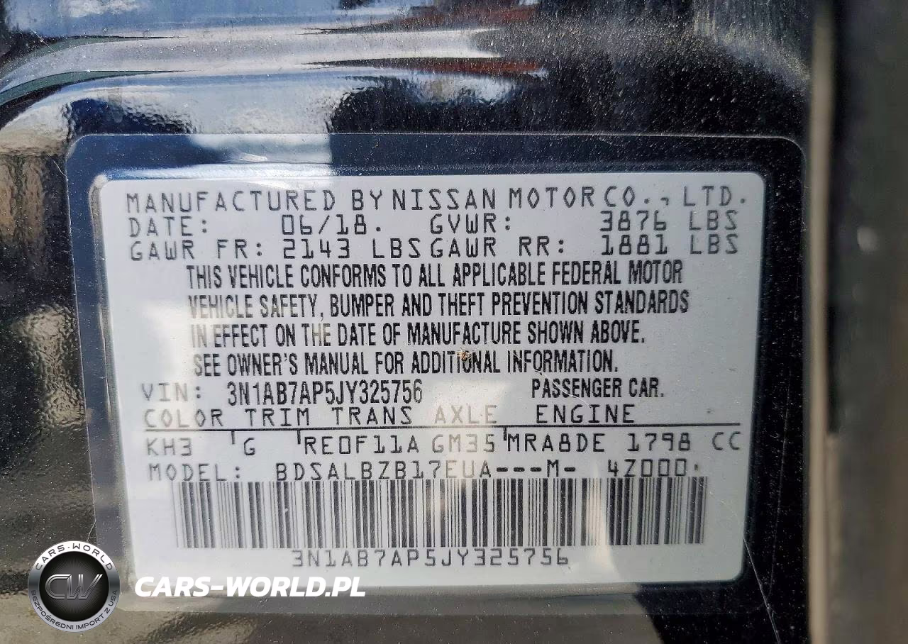 2018 Nissan Sentra S VIN:3N1AB7AP5JY325756 - 12