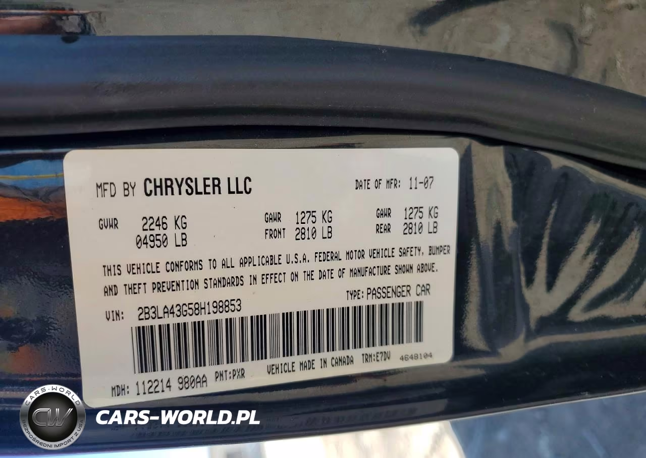 2008 Dodge Charger VIN:2B3LA43G58H198853 - 12