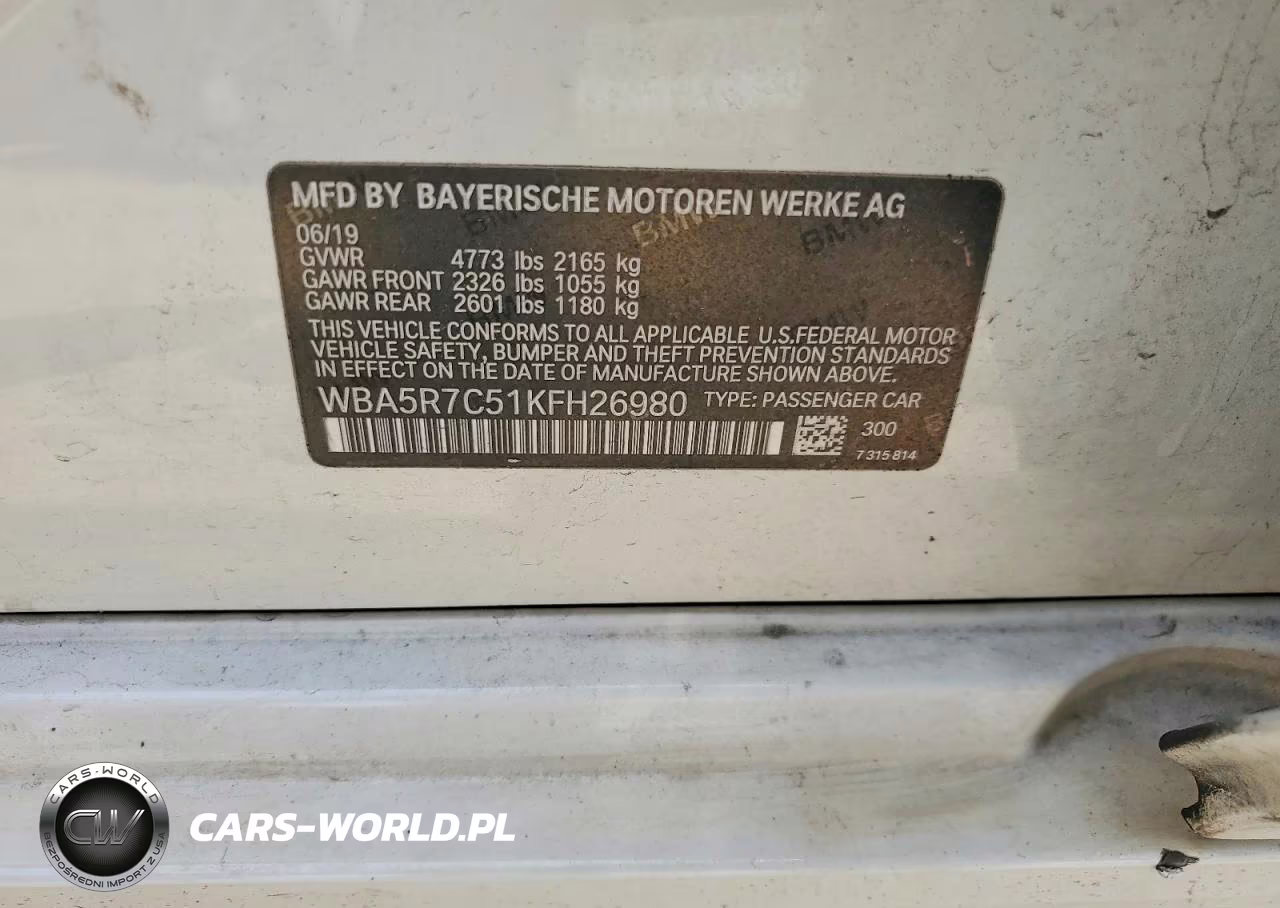 2019 BMW 330Xi VIN:WBA5R7C51KFH26980 - 12