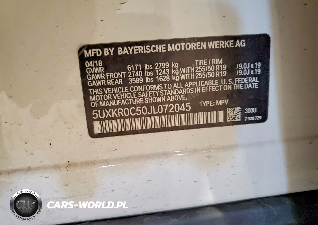 2018 BMW X5 xDrive35I VIN:5UXKR0C50JL072045 - 13