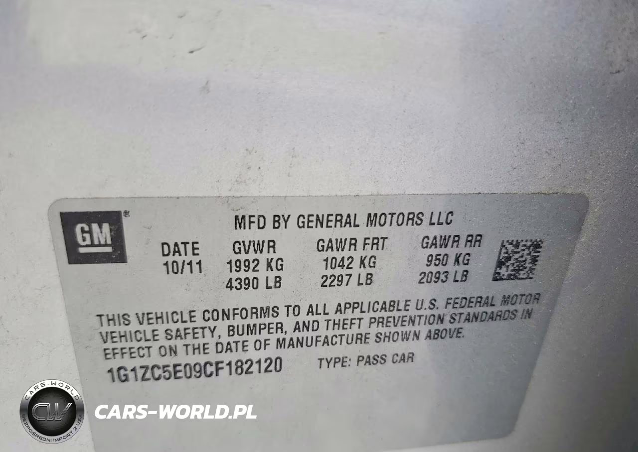 2012 Chevrolet Malibu 1Lt VIN:1G1ZC5E09CF182120 - 12