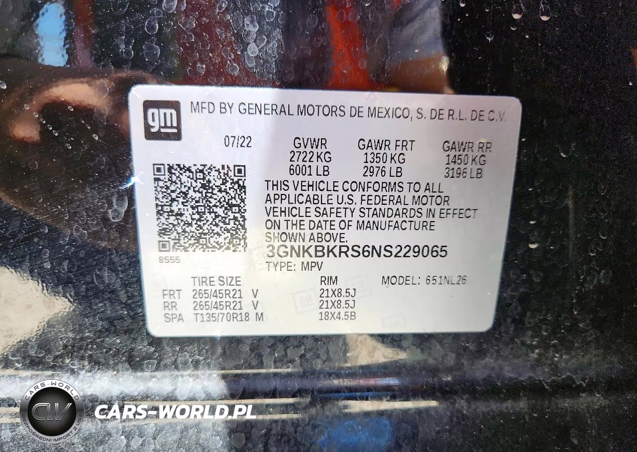 2022 Chevrolet Blazer Rs VIN:3GNKBKRS6NS229065 - 13