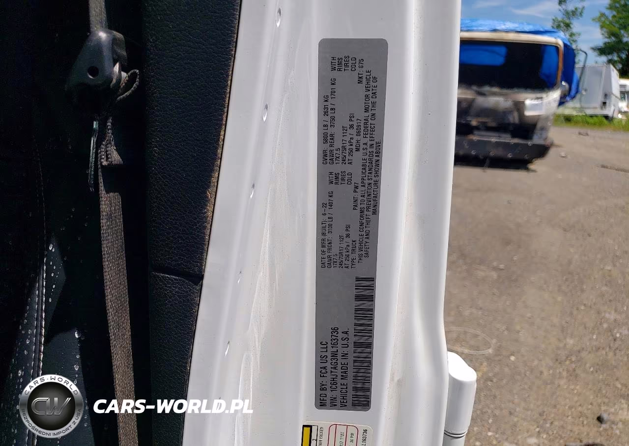 2022 Jeep Gladiator Sport VIN:1C6HJTAG3NL163736 - 12