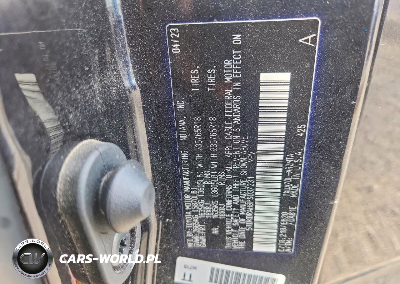 2023 Toyota Highlander Xle VIN:5TDKDRAH8PS037231 - 13