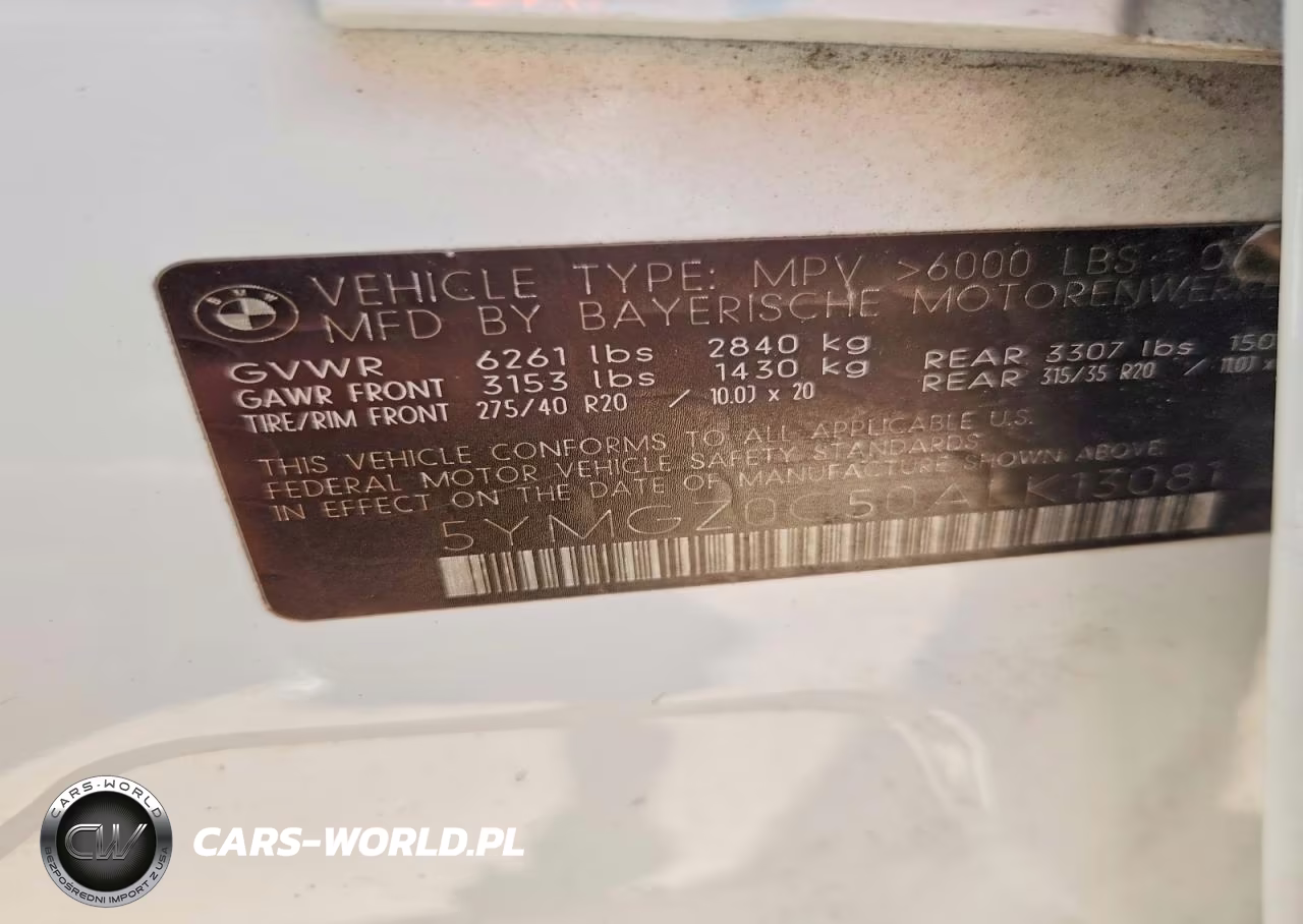 2010 BMW X6 M VIN:5YMGZ0C50ALK13081 - 12