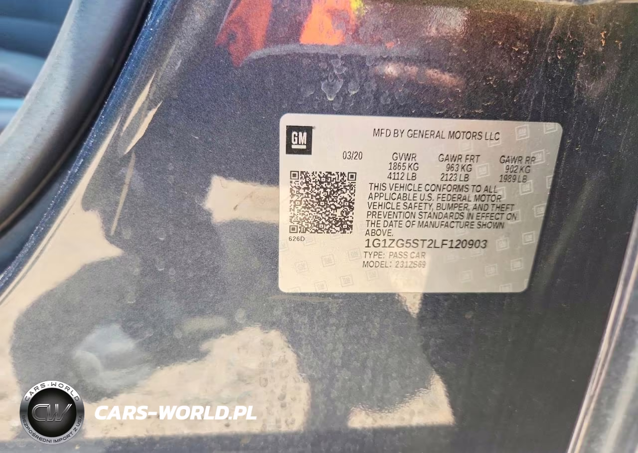 2020 Chevrolet Malibu Rs VIN:1G1ZG5ST2LF120903 - 12