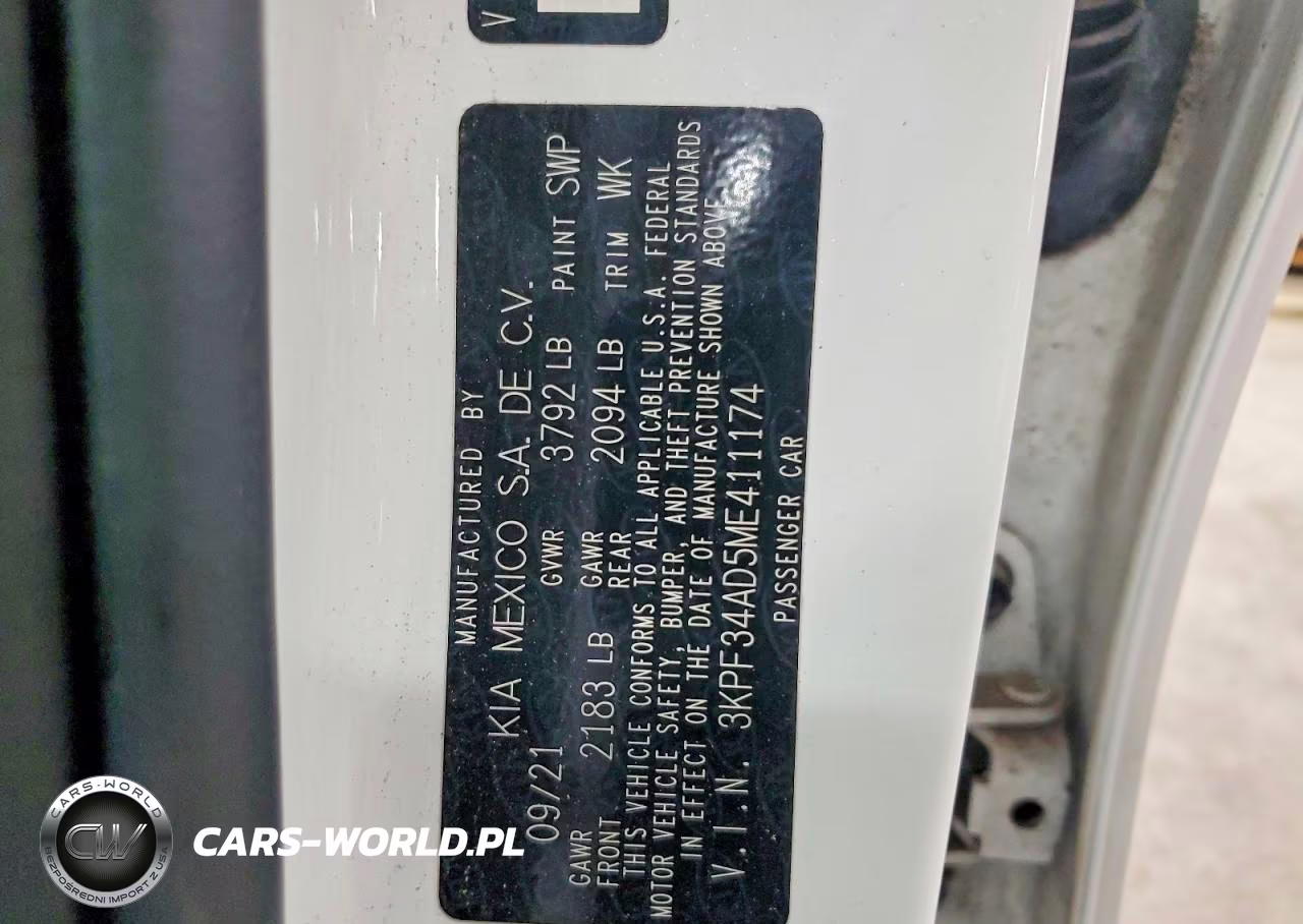 2021 Kia Forte Gt Line VIN:3KPF34AD5ME411174 - 12