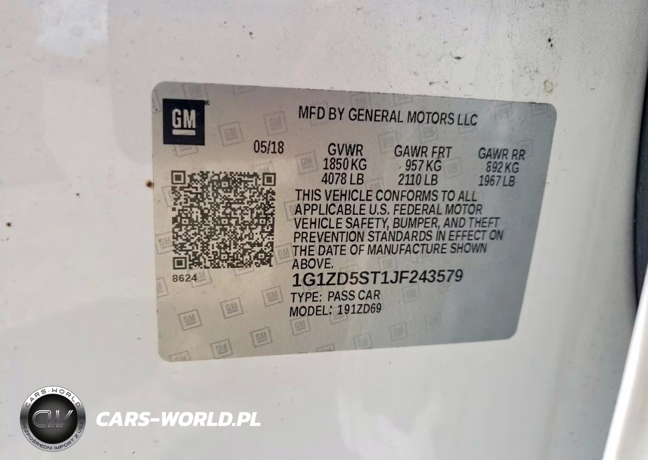 2018 Chevrolet Malibu Lt VIN:1G1ZD5ST1JF243579 - 12