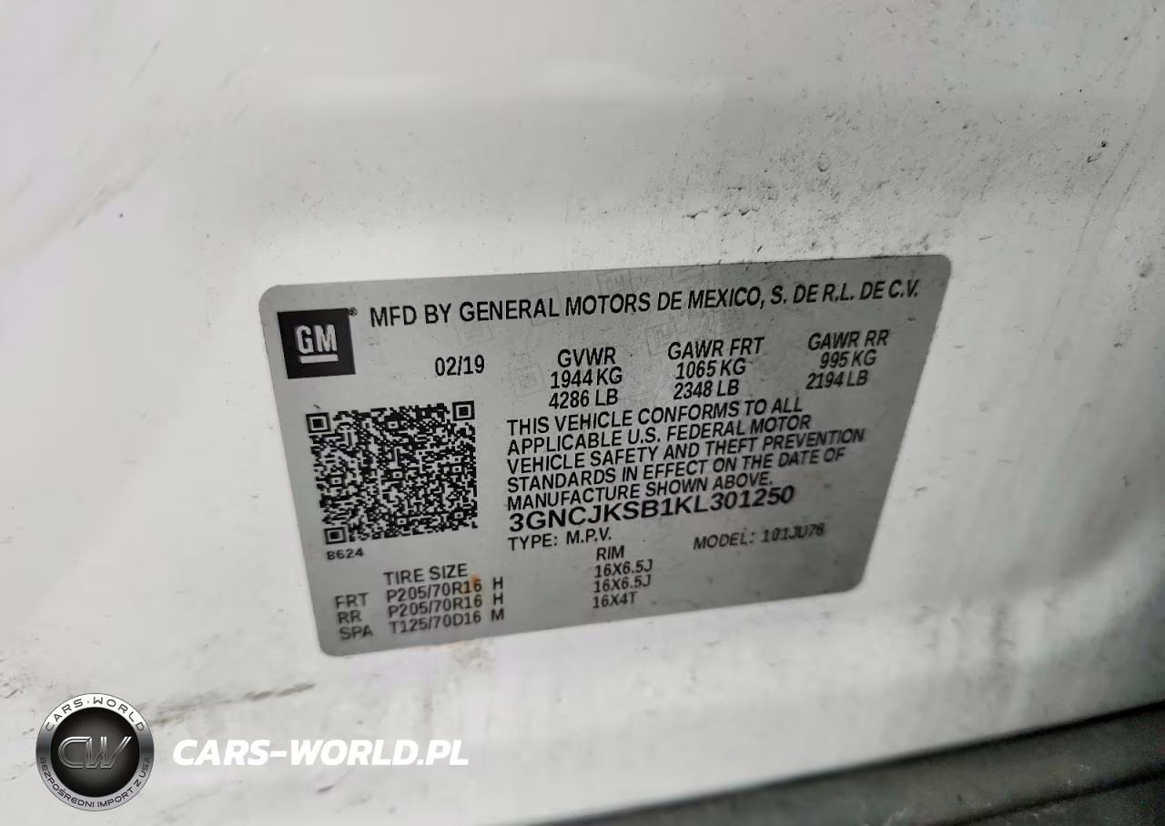 2019 Chevrolet Trax Ls VIN:3GNCJKSB1KL301250 - 14